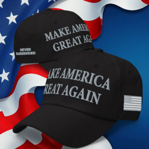 Never Surrender MAGA Hat Donald Trump 47