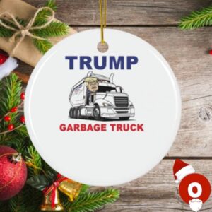 Official Donald trump garbage truck Ornament