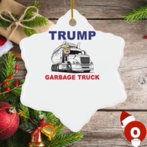 Official Donald trump garbage truck Ornament