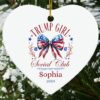 Personalized Trump Girl Christmas Ornament