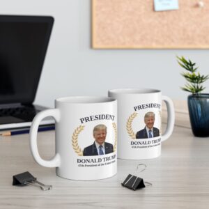 President Donald Trump Mug, 47th President of the United States