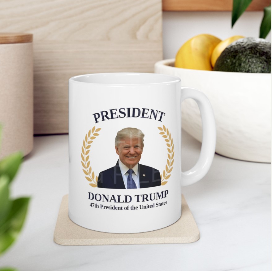 President Donald Trump Mug, 47th President of the United States
