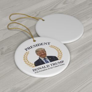 President Donald Trump Ornament, 47th President of the United States