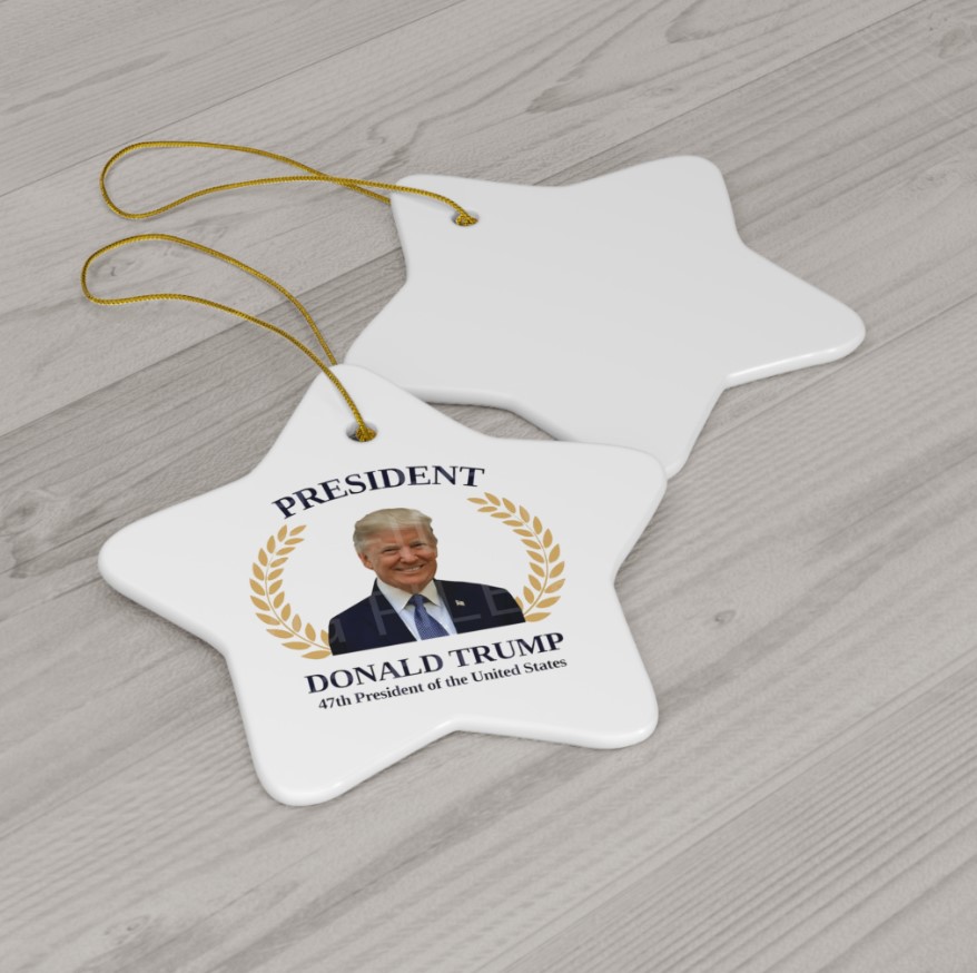 President Donald Trump Ornament, 47th President of the United States