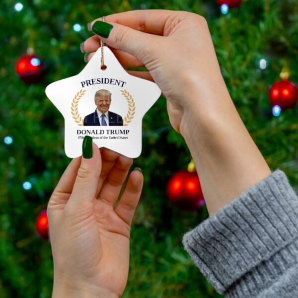 President Donald Trump Ornament, 47th President of the United States