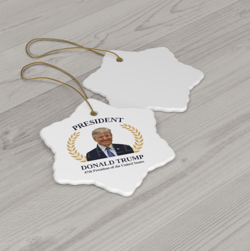 President Donald Trump Ornament, 47th President of the United States