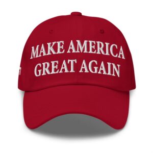 Red Dark MAGA 45-47 Hat