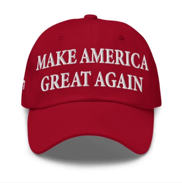 Red Dark MAGA 45-47 Hat
