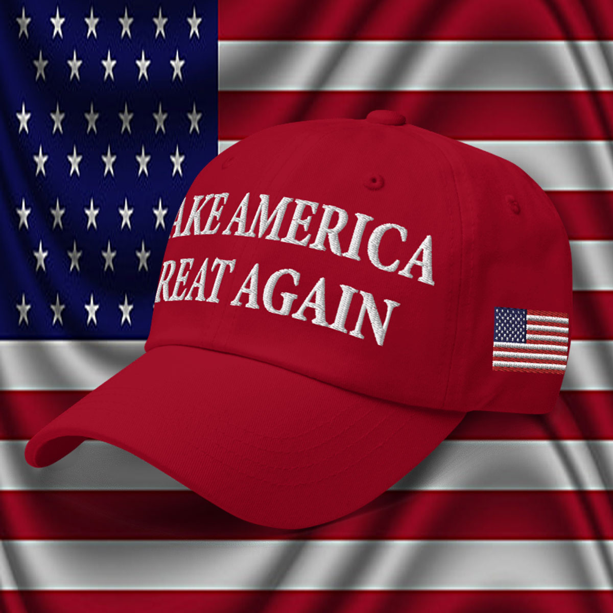 Red Trump MAGA 45-47 Hat