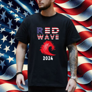 Red Wave 2024 Tee - Trump Victory 2024 Red Wave GOP Voters Shirt