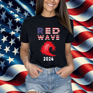 Red Wave 2024 Tee - Trump Victory 2024 Red Wave GOP Voters Shirt