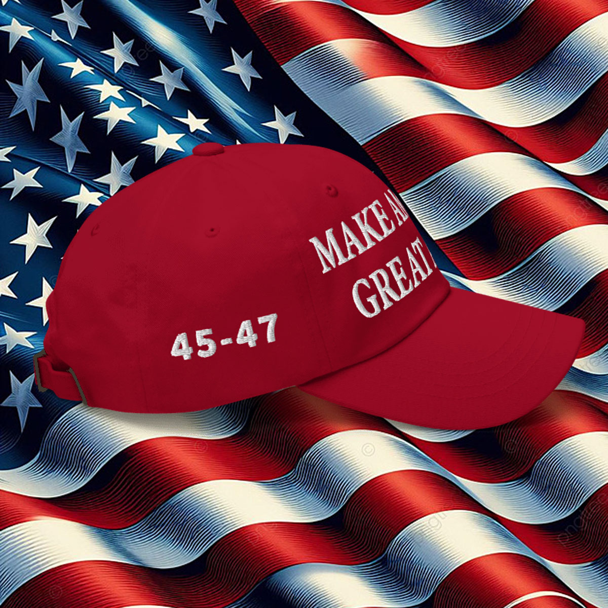 Trump 2024 45-47 Hat Make America Great Again