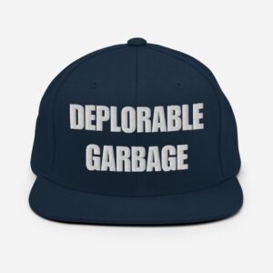 Trump 2024 Hat DEPLORABLE GARBAGE Hat