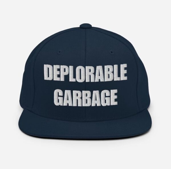 Trump 2024 Hat DEPLORABLE GARBAGE Hat