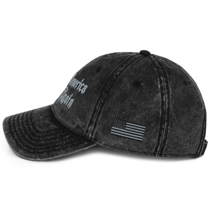 Trump Dark Gothic MAGA Vintage Cap