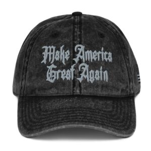 Trump Dark Gothic MAGA Vintage Cap