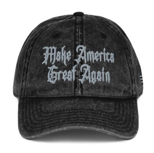 Trump Dark Gothic MAGA Vintage Cap