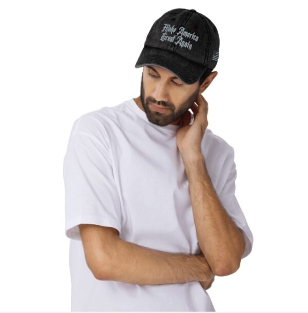 Trump Dark Gothic MAGA Vintage Cap