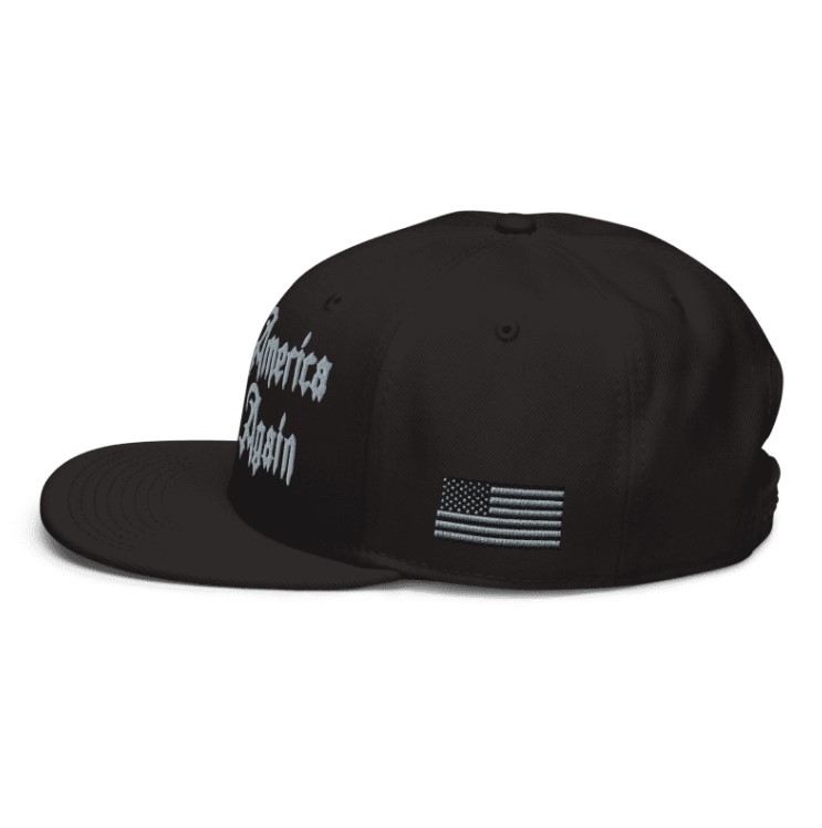 Trump Dark Gothic MAGA Snapback Hat