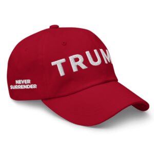 Trump Never Surrender Hat MAGA