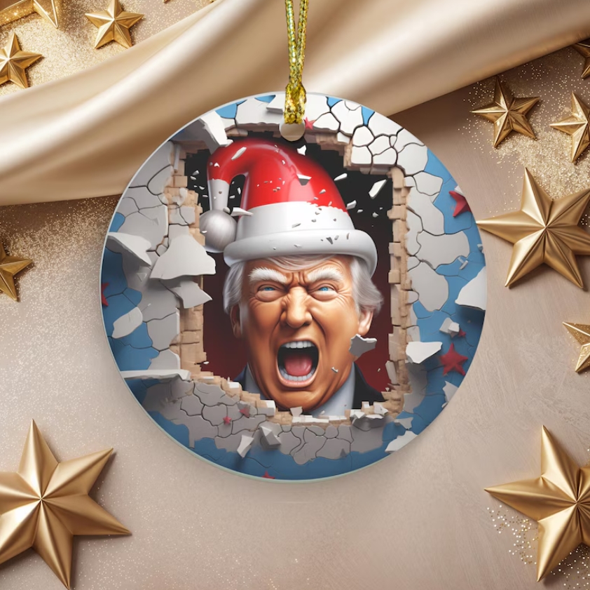 Trump Ornament, Christmas Trump