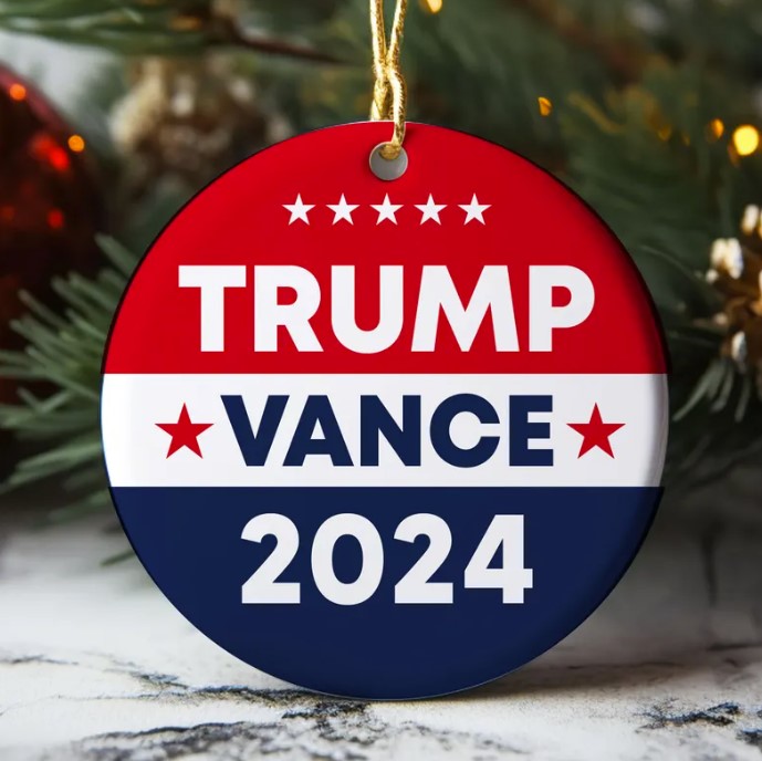 Trump Vance 2024 Christmas Ornament
