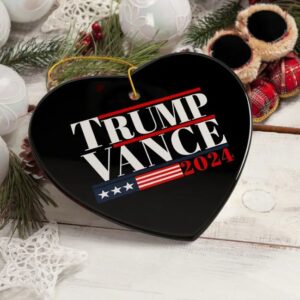 Trump Vance 2024 Election Support Ornament