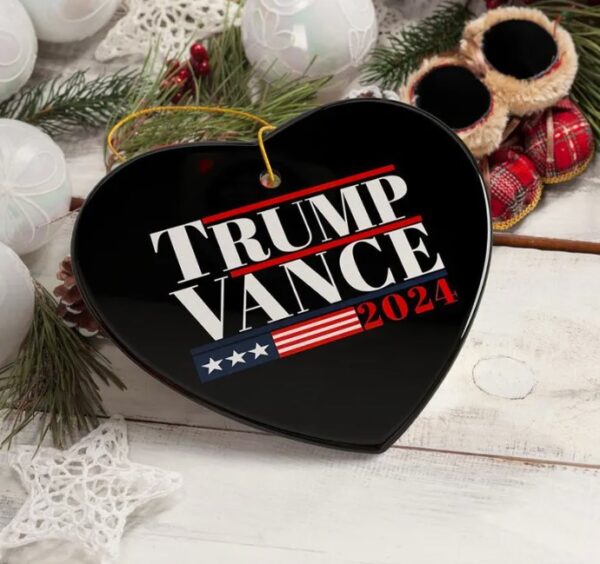 Trump Vance 2024 Election Support Ornament
