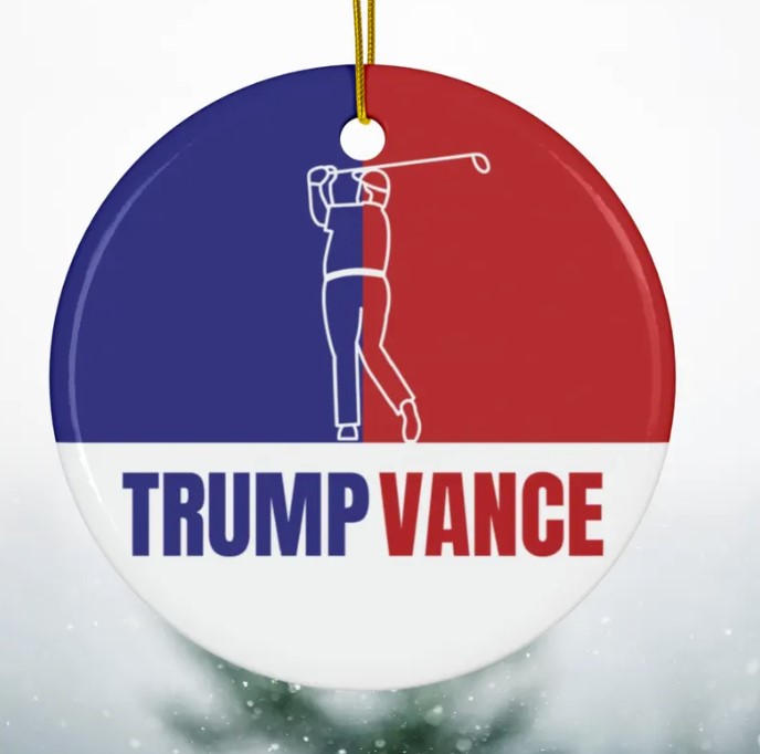 Trump Vance Ornament, Funny Trump Ornament