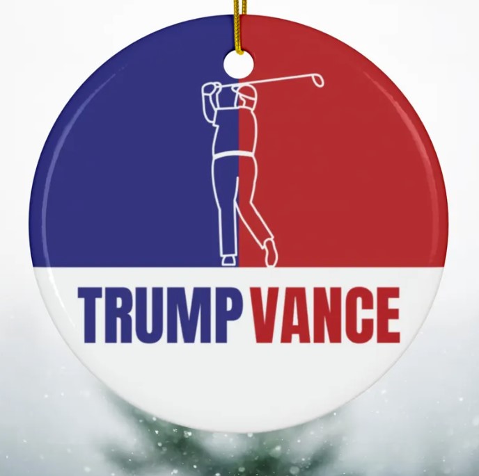 Trump Vance Ornament, Funny Trump Ornament