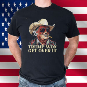 Western Trump Tee Cowboy Trump Shirt, Trump Won Get Over It Shirt