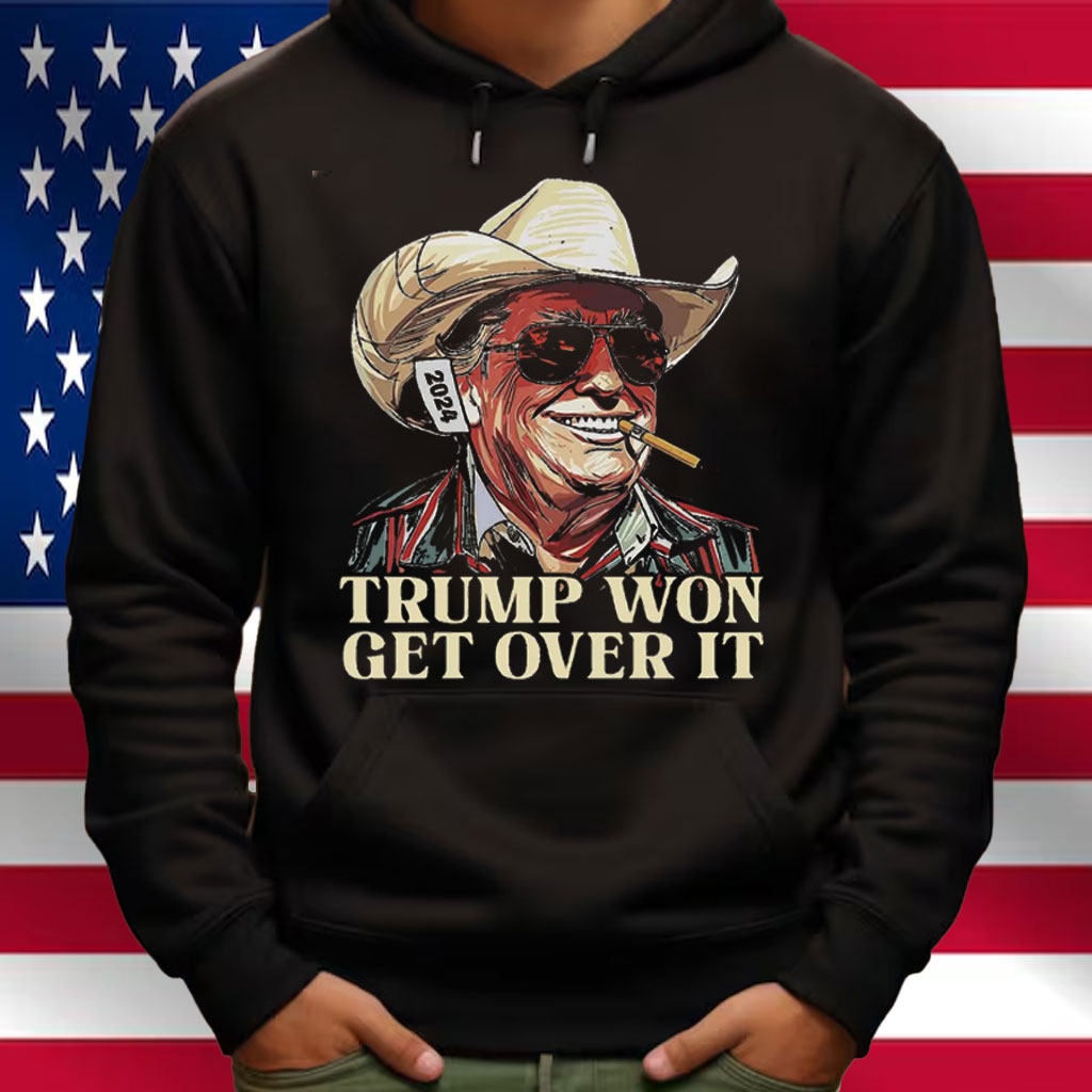 Western Trump Tee Cowboy Trump Shirt, Trump Won Get Over It Shirt