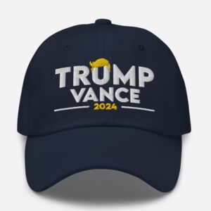 TRUMP VANCE 2024 Campaign Hat Trump 45 47, Donald Trump Embroidered Dad Hat