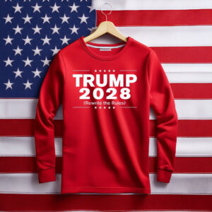 Trump 2028 Rewrite The Rules Long Sleeve T-Shirt