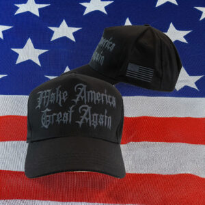Donald Trump Gothic Dark Elon Musk Black MAGA Hat