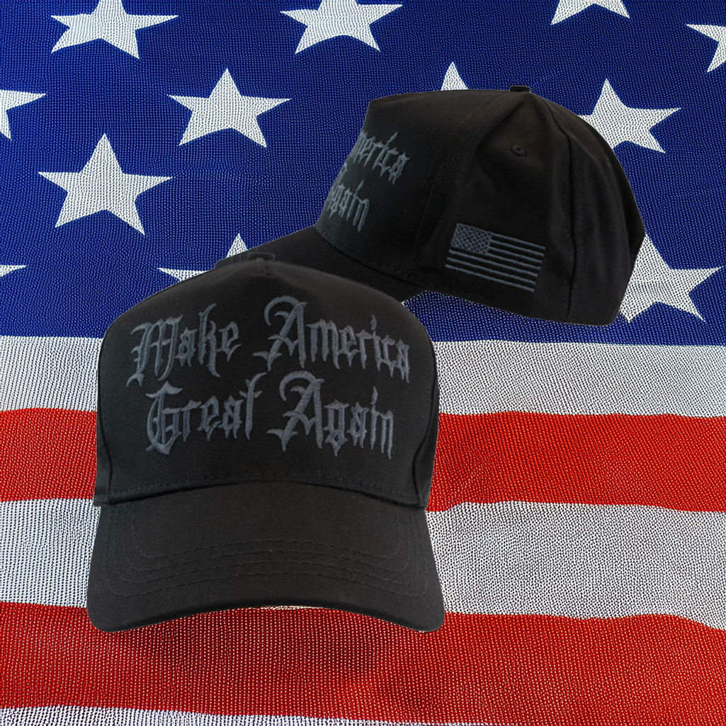 Donald Trump Gothic Dark Elon Musk Black MAGA Hat