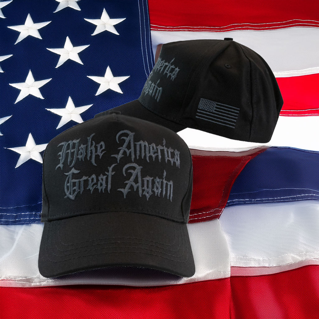 Donald Trump Gothic Dark Elon Musk Black MAGA Hat